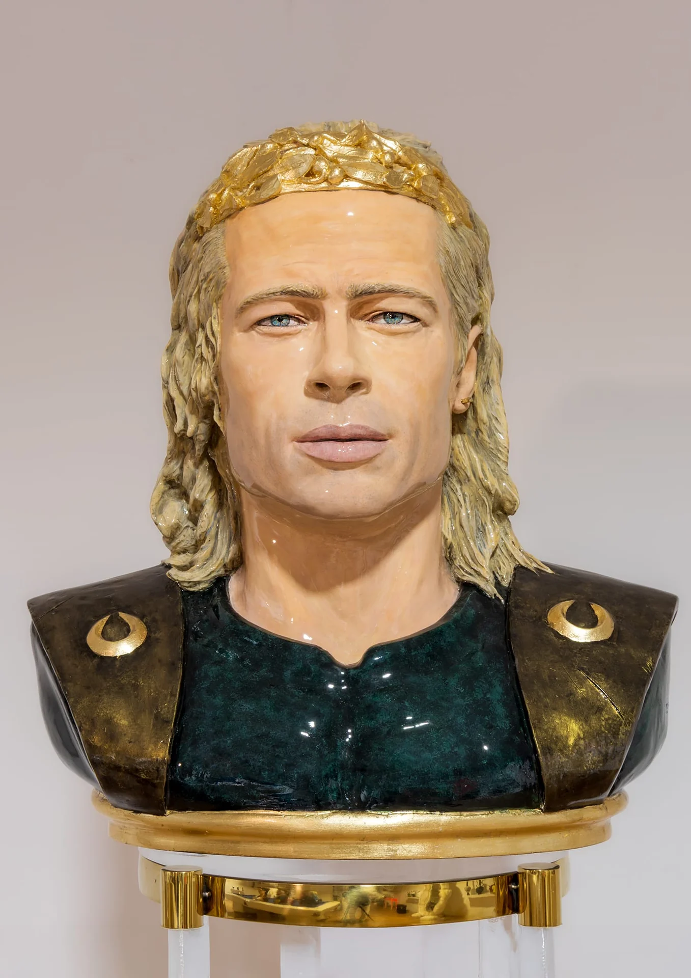 Achille, scultura di Marco Coretti in Jesmonite rifinita e dipinta a mano – Miti e Leggende